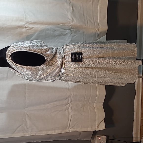 Lulu's Women's Silver Dress - Picture 3 of 8